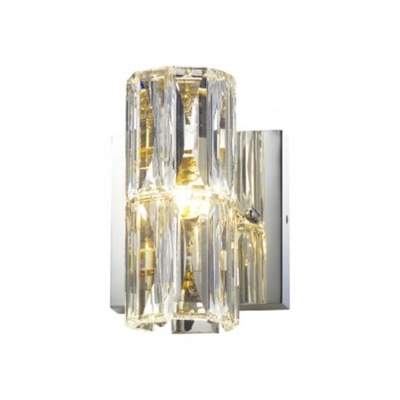 Bethel Clear Crystal Chrome Metal Light Fixture, 472326 MBC11031-160